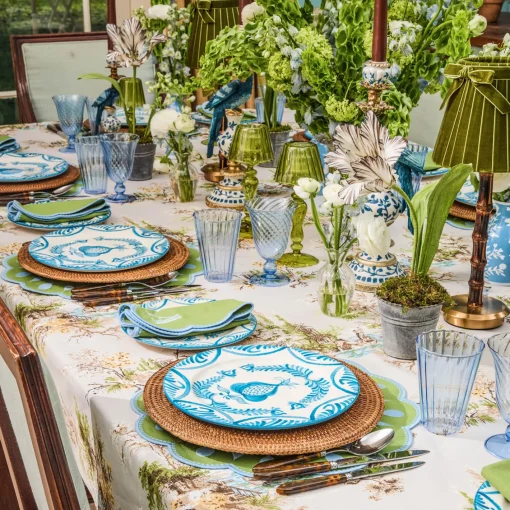 Glasses | Glassware Sets<Mrs. Alice Blue Fluted Glassware (Set of 8)