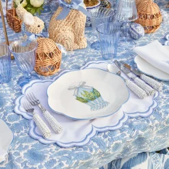 Glasses | Glassware Sets<Mrs. Alice Blue Fluted Glassware (Set of 8)