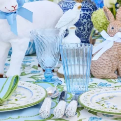 Glasses<Mrs. Alice Blue Fluted Water Glasses (Set of 4)