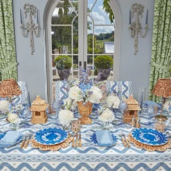 Napkins | Mrs. Alice Monogram<Mrs. Alice Blue Fringe Napkins (Set of 4)
