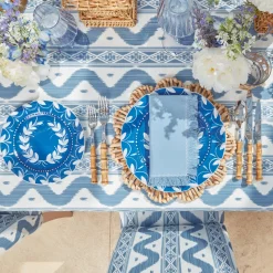 Napkins | Mrs. Alice Monogram<Mrs. Alice Blue Fringe Napkins (Set of 4)