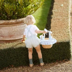 Spring Decorations<Mrs. Alice Blue Gingham Basket