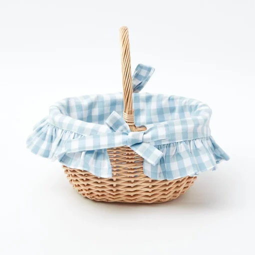 Spring Decorations<Mrs. Alice Blue Gingham Basket