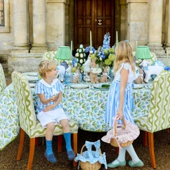 Spring Decorations<Mrs. Alice Blue Gingham Basket