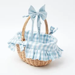 Spring Decorations<Mrs. Alice Blue Gingham Basket