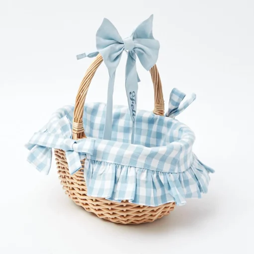 Spring Decorations<Mrs. Alice Blue Gingham Basket