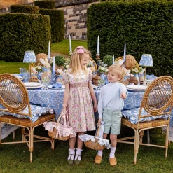 Spring Decorations<Mrs. Alice Blue Gingham Basket