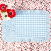 Placemats<Mrs. Alice Blue Gingham Ruffle Placemats (Set of 4)