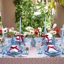 Placemats<Mrs. Alice Blue Gingham Ruffle Placemats (Set of 4)