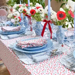 Placemats<Mrs. Alice Blue Gingham Ruffle Placemats (Set of 4)