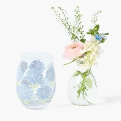 Glasses<Mrs. Alice Blue Hydrangea Glasses (Set of 4)