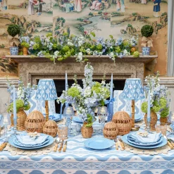 Summer Lighting | Lampshades<Mrs. Alice Blue Ikat Lampshade (18cm)