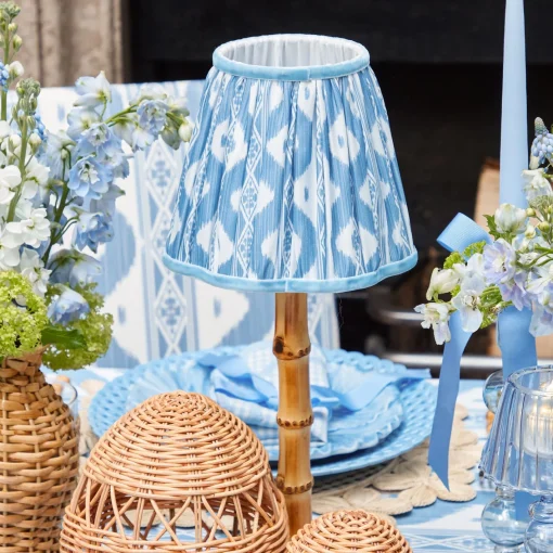 Summer Lighting | Lampshades<Mrs. Alice Blue Ikat Lampshade (18cm)