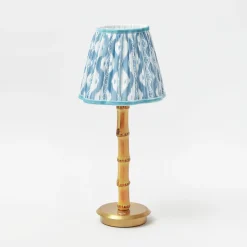 Summer Lighting | Lampshades<Mrs. Alice Blue Ikat Lampshade (18cm)