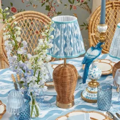 Summer Lighting | Lampshades<Mrs. Alice Blue Ikat Lampshade (18cm)