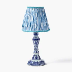 Summer Lighting | Lampshades<Mrs. Alice Blue Ikat Lampshade (18cm)