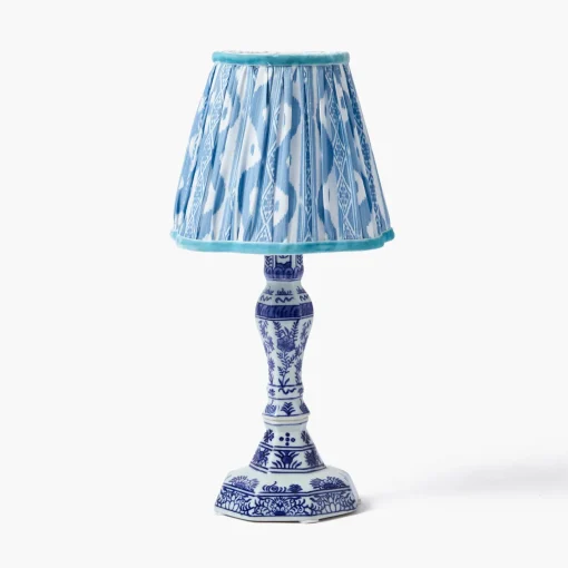 Summer Lighting | Lampshades<Mrs. Alice Blue Ikat Lampshade (18cm)