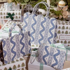 Mrs. Alice Tote Bags | Mrs. Alice Monogram<Mrs. Alice Blue Ikat Pochette