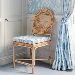 Cushions<Mrs. Alice Blue Ikat Seat Pad Cushion