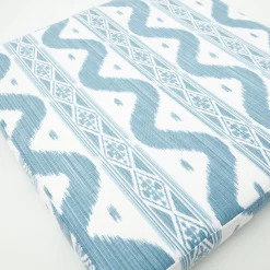 Cushions<Mrs. Alice Blue Ikat Seat Pad Cushion