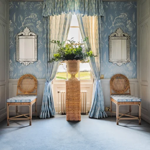 Cushions<Mrs. Alice Blue Ikat Seat Pad Cushion