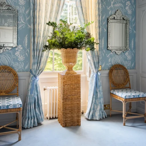 Cushions<Mrs. Alice Blue Ikat Seat Pad Cushion