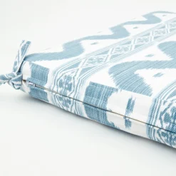 Cushions<Mrs. Alice Blue Ikat Seat Pad Cushion