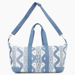 Mrs. Alice Tote Bags | Mrs. Alice Monogram<Mrs. Alice Blue Ikat Travel Bag