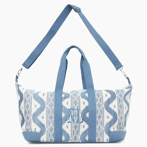 Mrs. Alice Tote Bags | Mrs. Alice Monogram<Mrs. Alice Blue Ikat Travel Bag