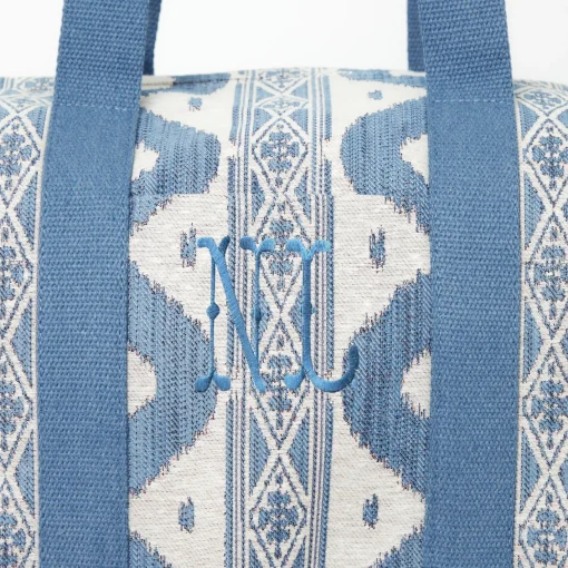 Mrs. Alice Tote Bags | Mrs. Alice Monogram<Mrs. Alice Blue Ikat Travel Bag