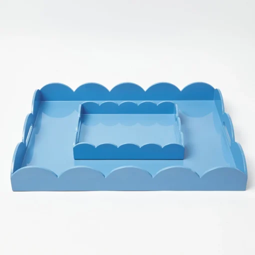 Trays | For Her<Mrs. Alice Blue Lacquer Tray Set