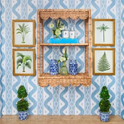Trays | For Her<Mrs. Alice Blue Lacquer Tray Set