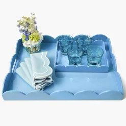 Trays | Mrs. Alice Monogram<Mrs. Alice Blue Lacquer Trayscape