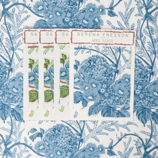 Serena Fresson Fabrics<Mrs. Alice Blue Lady Isabella's Garden Fabric