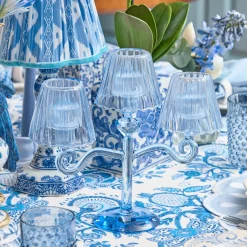 Candle Holders | Pagodas & Lanterns<Mrs. Alice Blue Lantern Tealight Candleabra