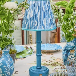 Rechargeable Table Lamps | Lamp Stands<Mrs. Alice Blue Leonora Lacquer Rechargeable Lamp