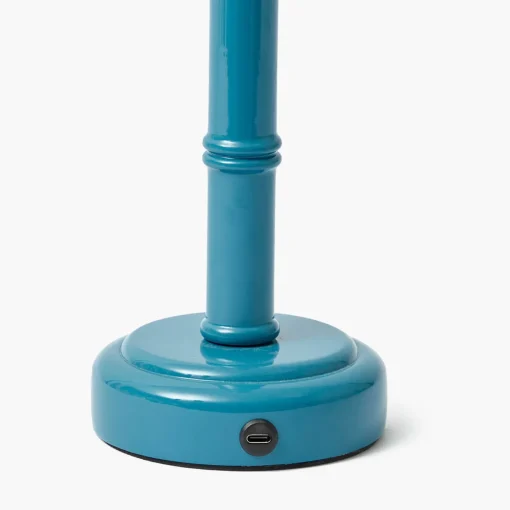 Rechargeable Table Lamps | Lamp Stands<Mrs. Alice Blue Leonora Lacquer Rechargeable Lamp