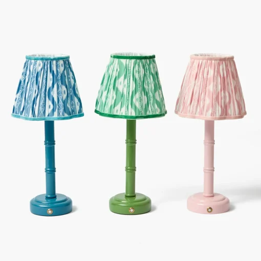 Rechargeable Table Lamps | Lamp Stands<Mrs. Alice Blue Leonora Lacquer Rechargeable Lamp