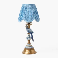 Summer Lighting | Lampshades<Mrs. Alice Blue Lotus Deep Scallop Lampshade (18cm)
