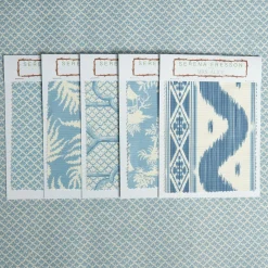 Serena Fresson Fabrics<Mrs. Alice Blue Lotus Flower Fabric