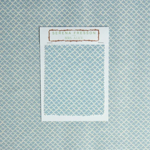 Serena Fresson Fabrics<Mrs. Alice Blue Lotus Flower Fabric