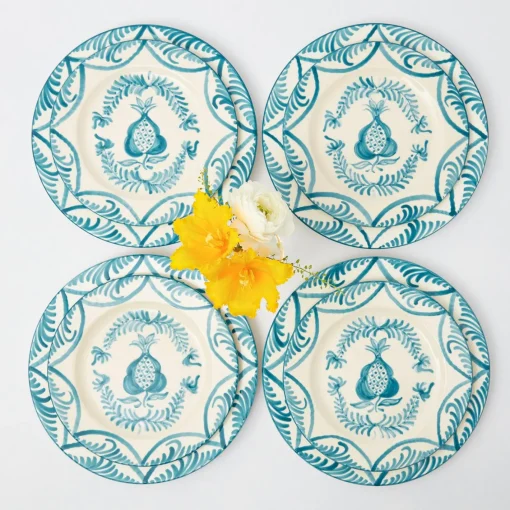 Crockery Sets<Mrs. Alice Blue Melograno Dinner & Starter Plates (Set of 8)