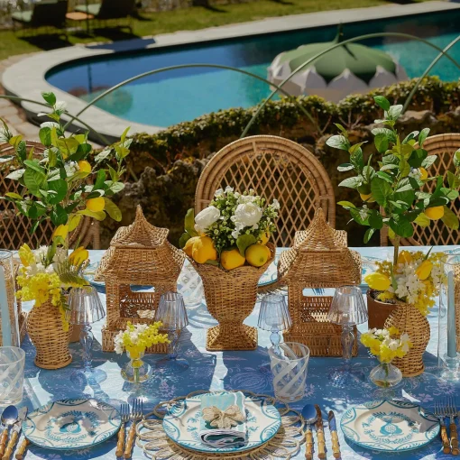 Crockery Sets<Mrs. Alice Blue Melograno Dinner & Starter Plates (Set of 8)