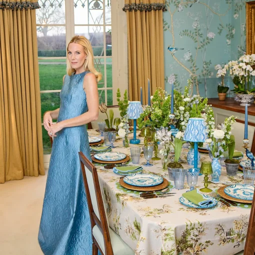 Crockery Sets<Mrs. Alice Blue Melograno Dinner & Starter Plates (Set of 8)