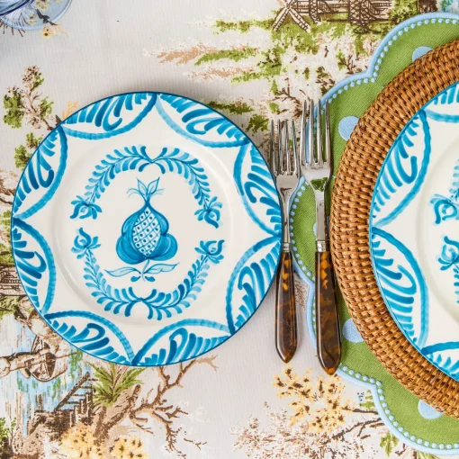 Crockery Sets<Mrs. Alice Blue Melograno Dinner & Starter Plates (Set of 8)