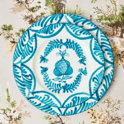 Crockery Sets<Mrs. Alice Blue Melograno Dinner & Starter Plates (Set of 8)