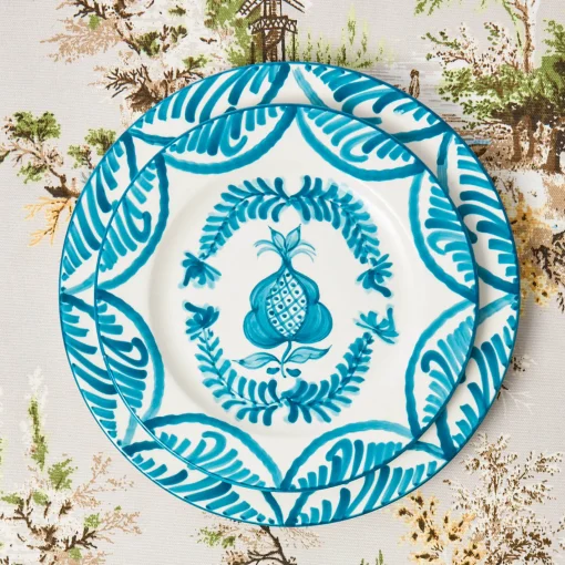 Crockery Sets<Mrs. Alice Blue Melograno Dinner & Starter Plates (Set of 8)