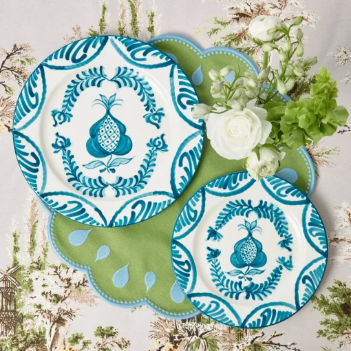 Crockery Sets<Mrs. Alice Blue Melograno Dinner & Starter Plates (Set of 8)