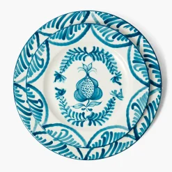 Crockery Sets<Mrs. Alice Blue Melograno Dinner & Starter Plates (Set of 8)