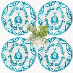 Dinner Plates | Crockery Sets<Mrs. Alice Blue Melograno Dinner Plates (Set of 4)